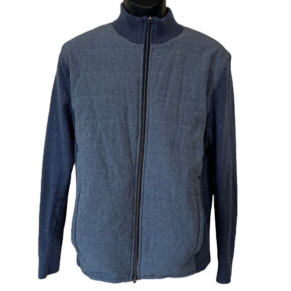 Stitch Enzo Hybrid Tech Full Zip Merino Wool Golf Jacket - Picture 1 of 13